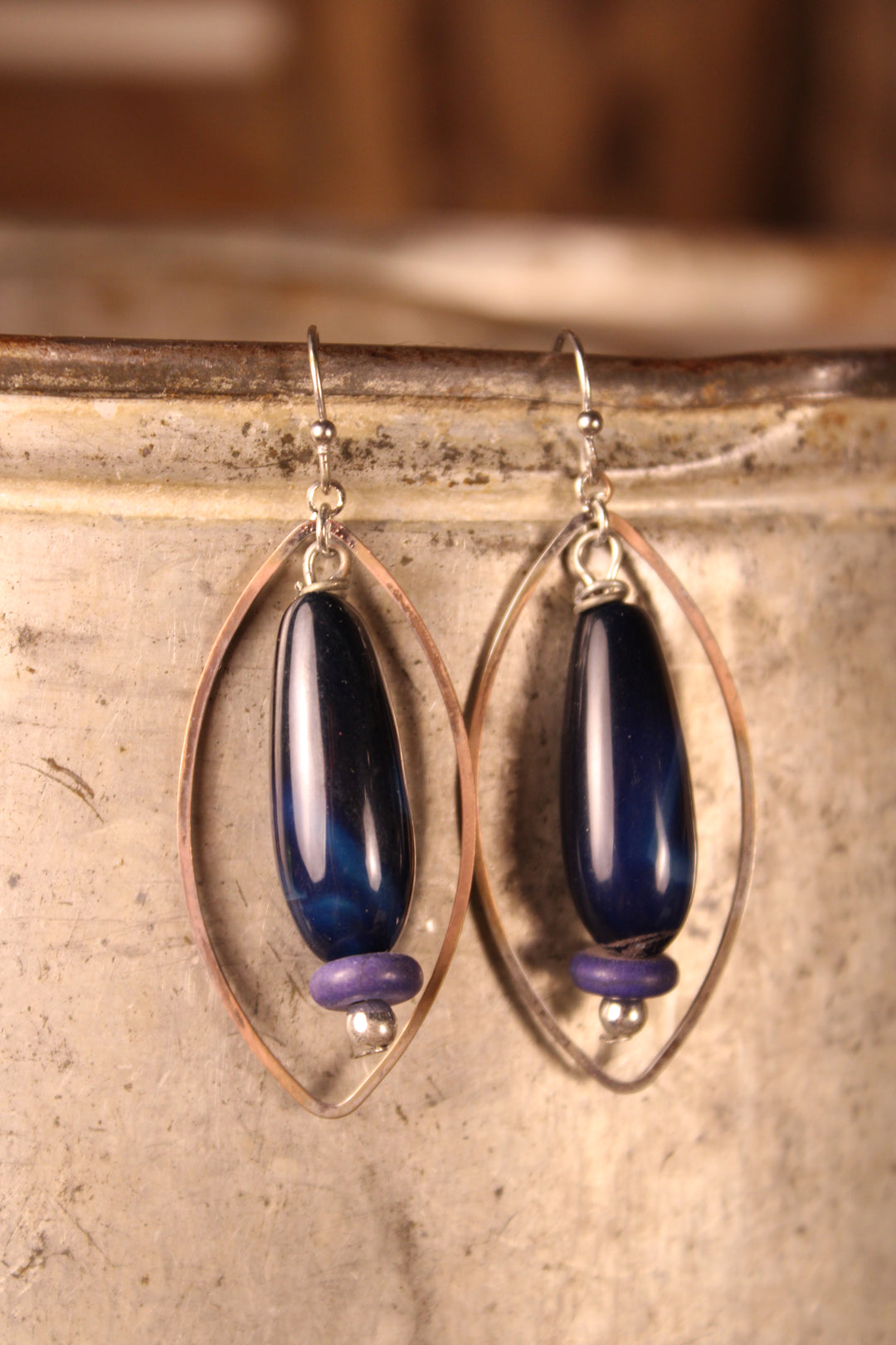 Deep Water Marquise Earrings