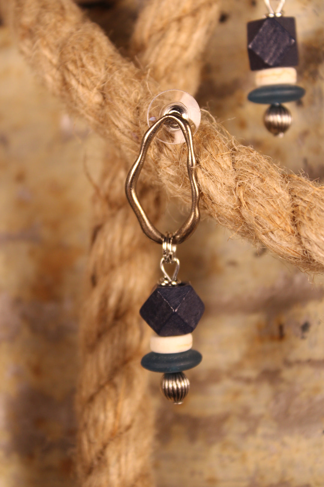 Shades of Blue Geo Dangles