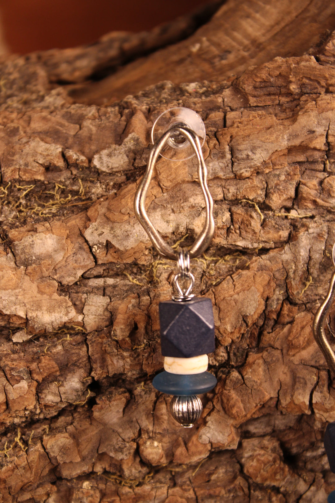 Shades of Blue Geo Dangles