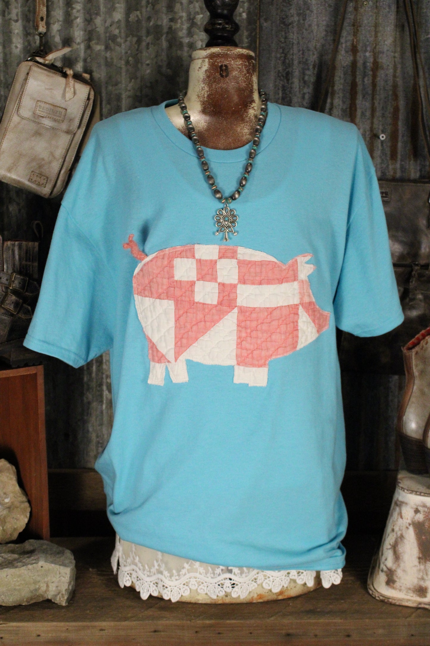 FGO Patchy Piggy Quilt T-Shirt