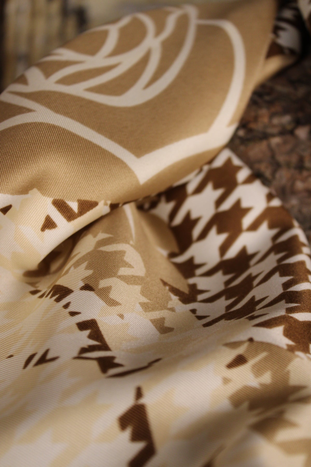 Vintage Rose Square Scarf