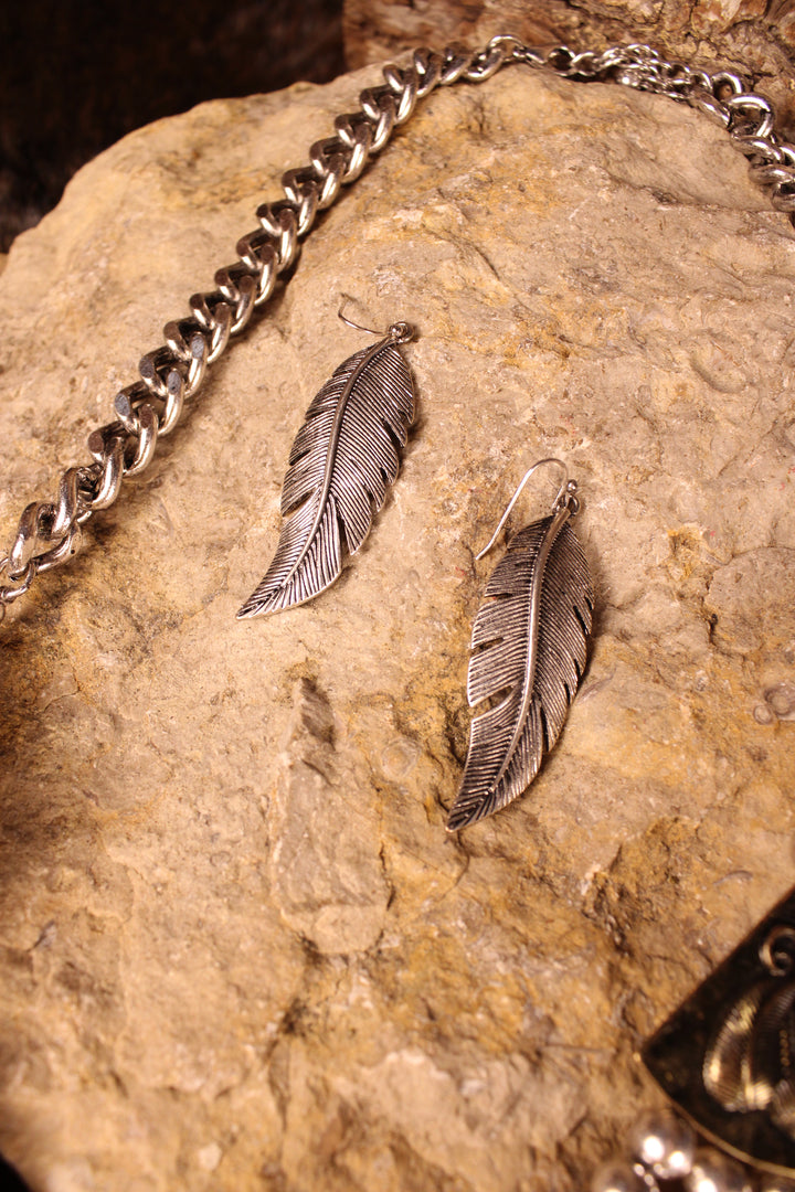 Raw Earth Silver Statement Piece Set