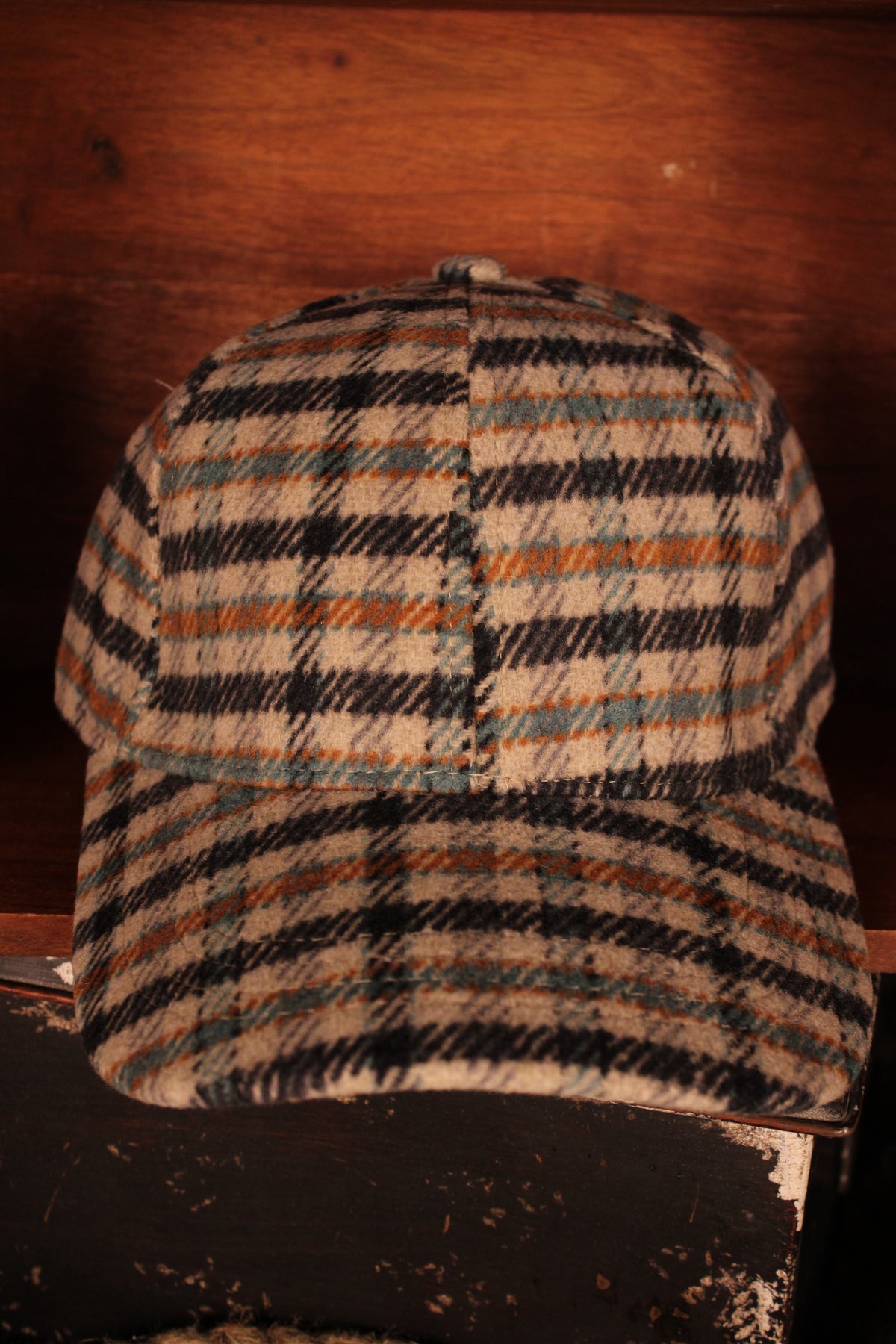 Rust & River Plaid Baseball Cap