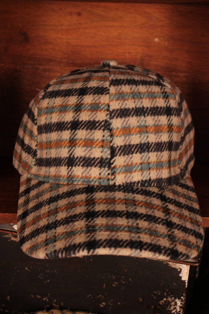 Rust &amp; River Plaid Baseball Cap
