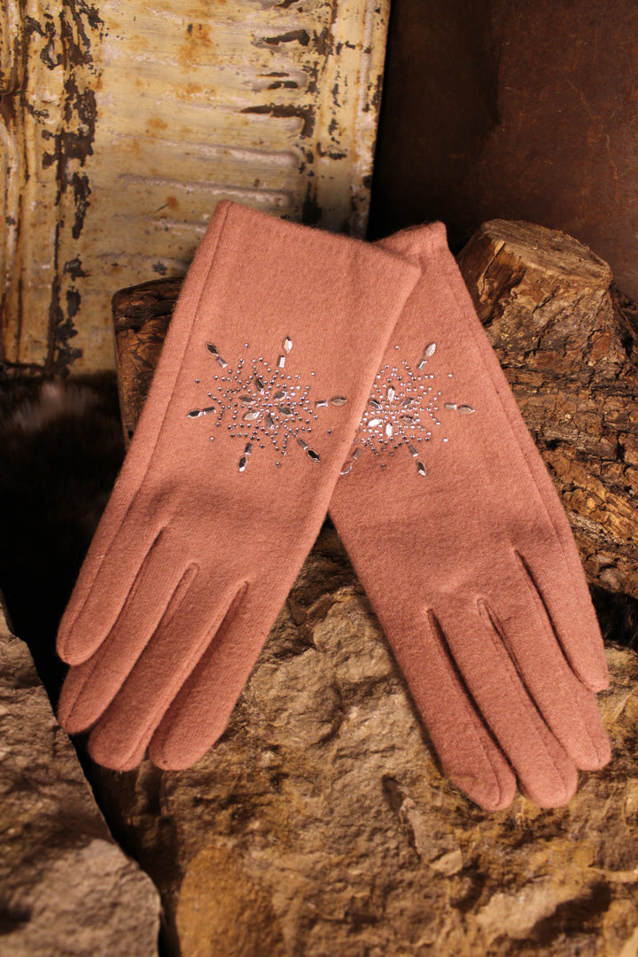 Frosted Blush Touchscreen Gloves
