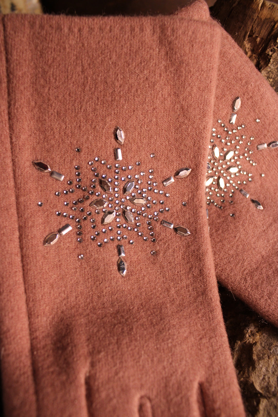 Frosted Blush Touchscreen Gloves