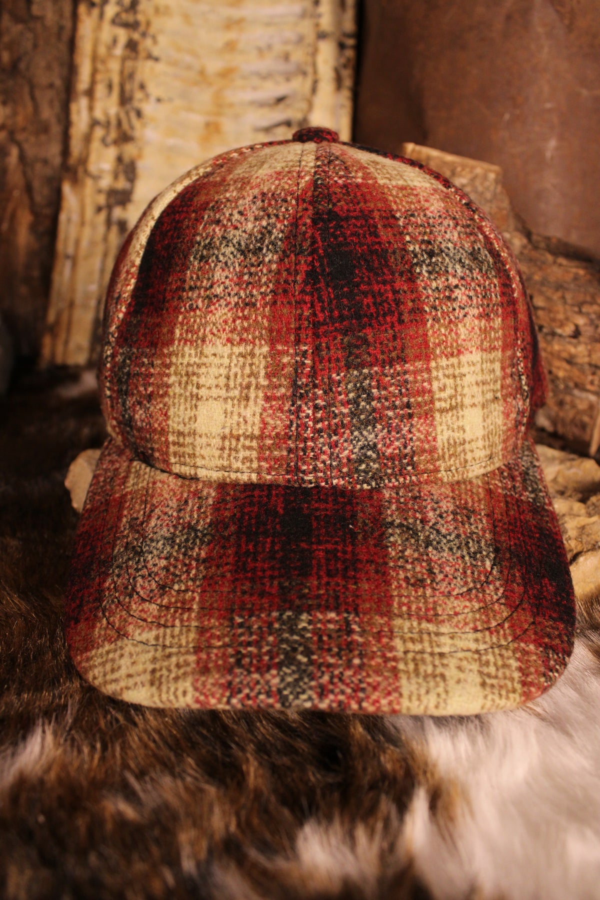 Woodland Plaid Baseball Cap
