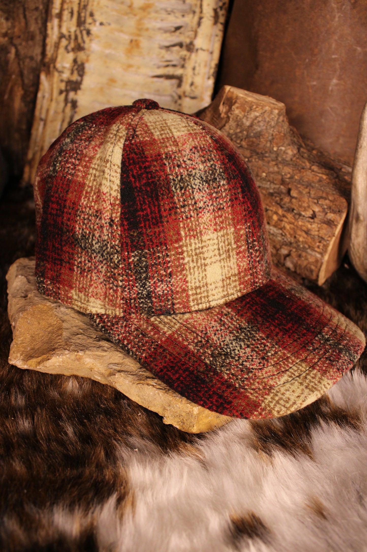 Woodland Plaid Baseball Cap