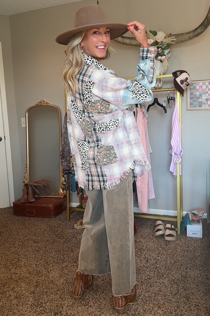 Roam Free Plaid Button Up