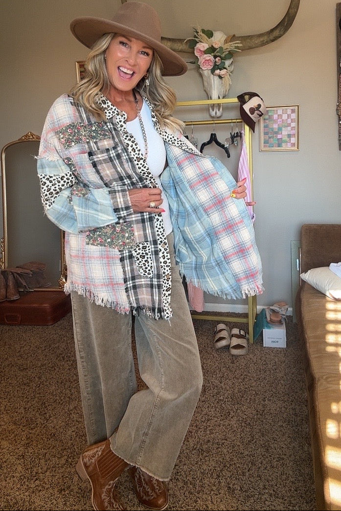 Roam Free Plaid Button Up