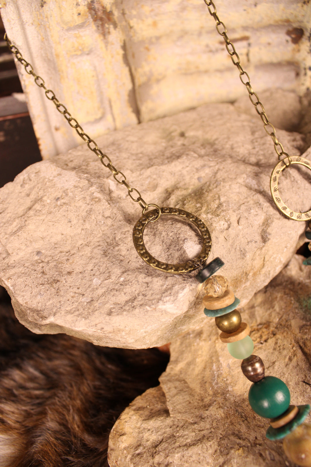 FGO Emerald Meadow Cross Necklace