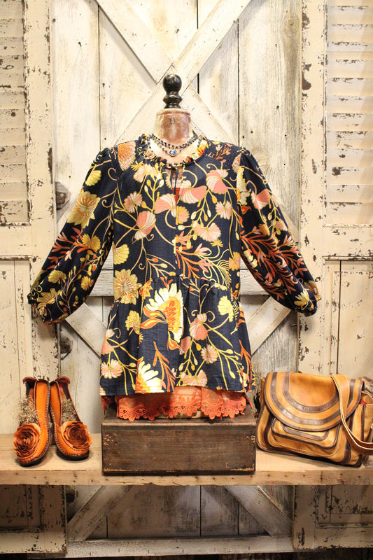Frolicking Floral Blouse
