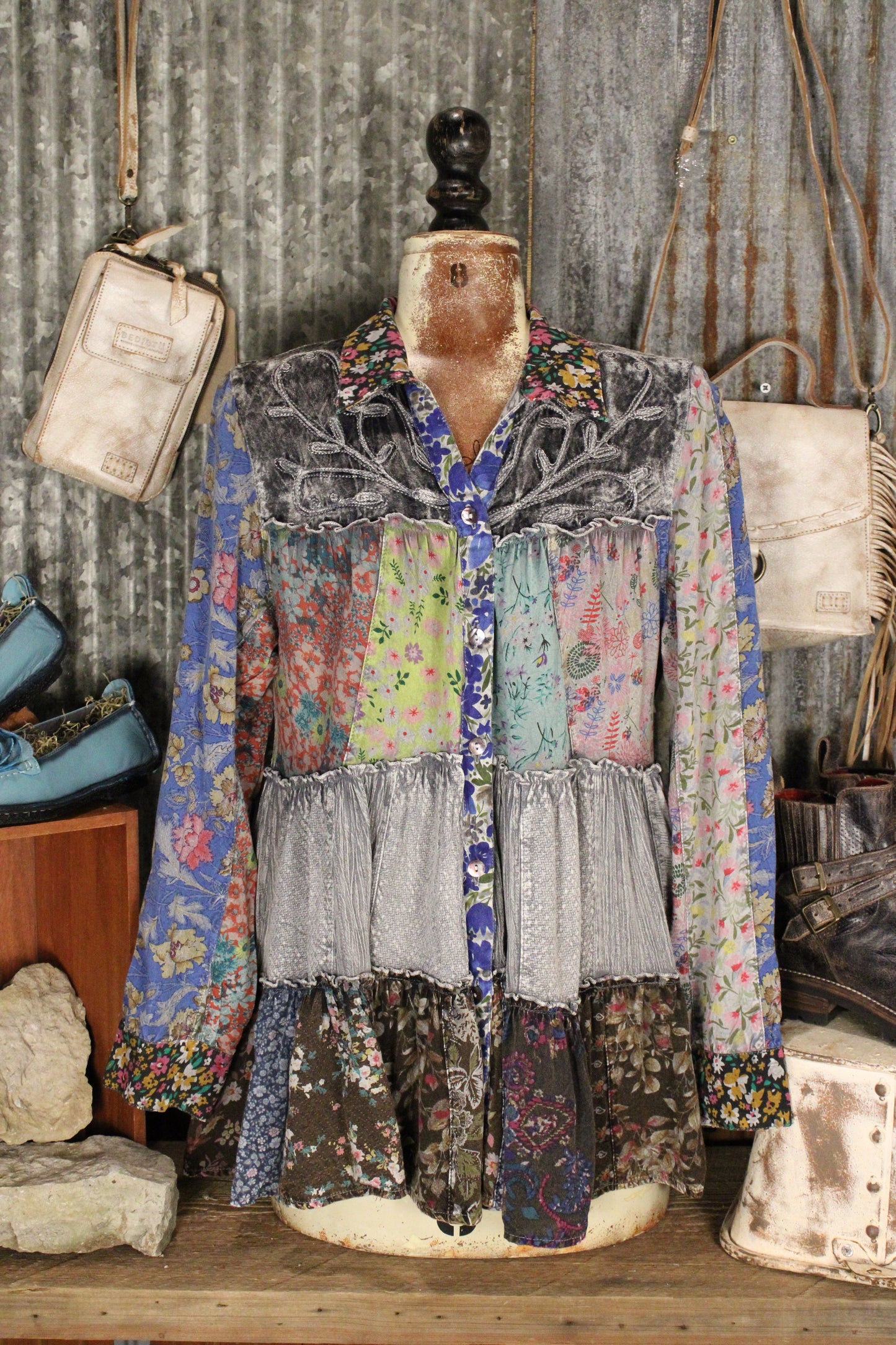 Juniper Slate Blouse