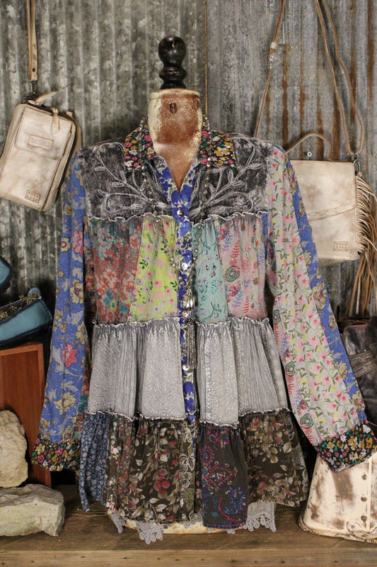 Juniper Slate Blouse