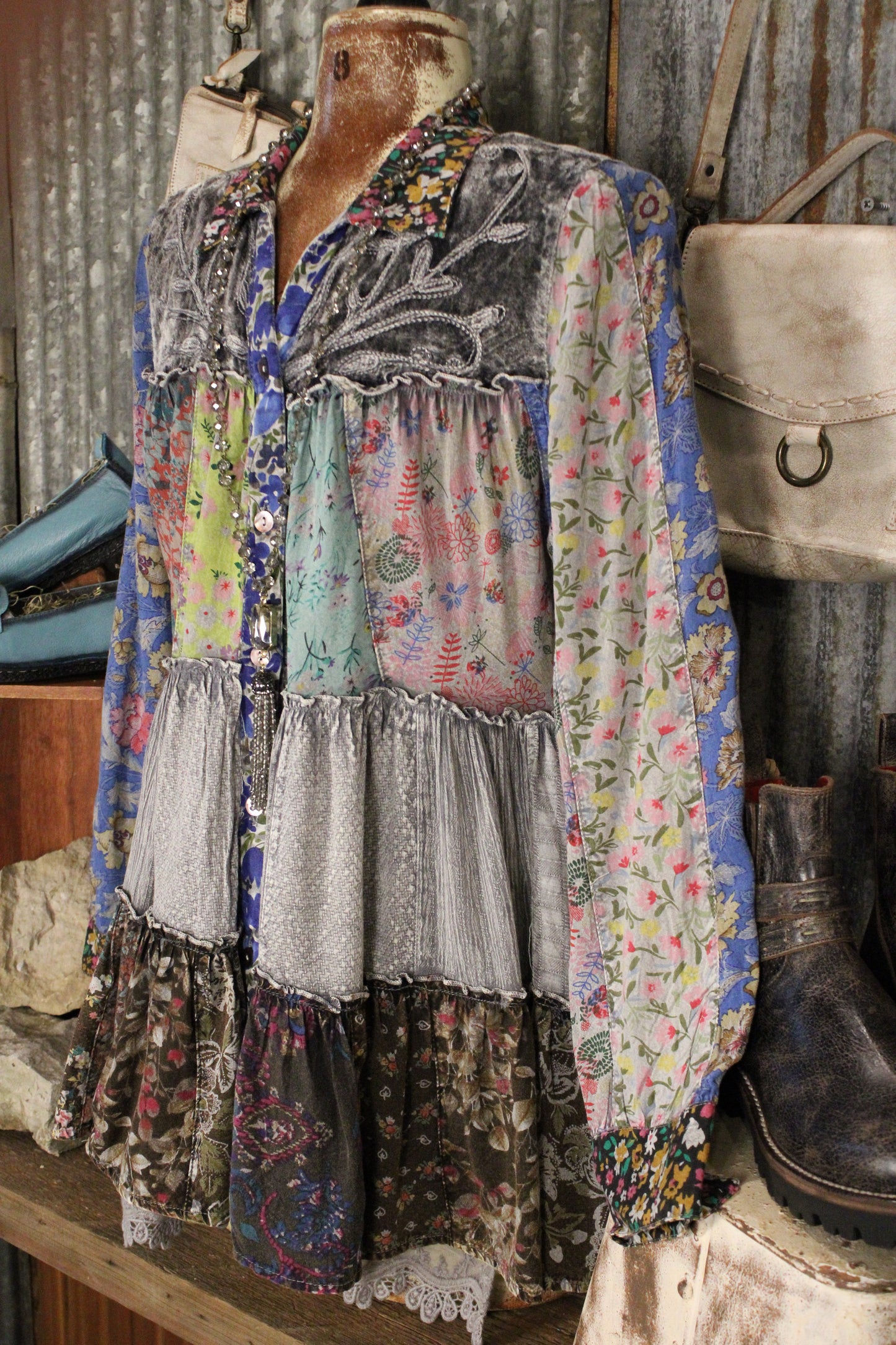 Juniper Slate Blouse