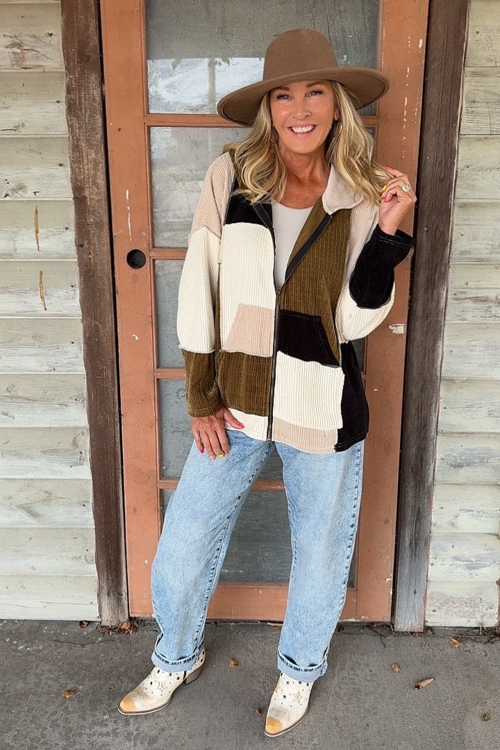 Earth & Ember Colorblock Jacket