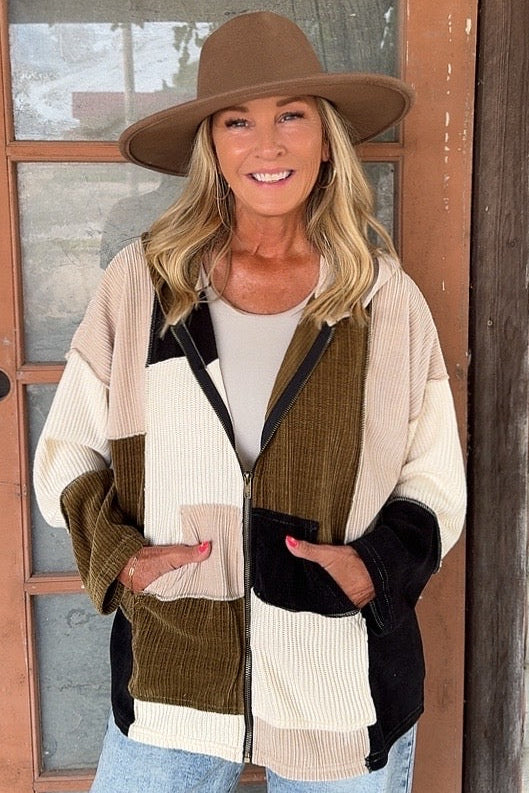 Earth & Ember Colorblock Jacket