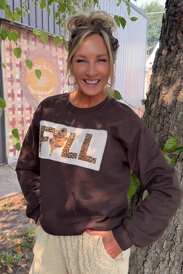 FGO Wild About Fall Applique Sweatshirt