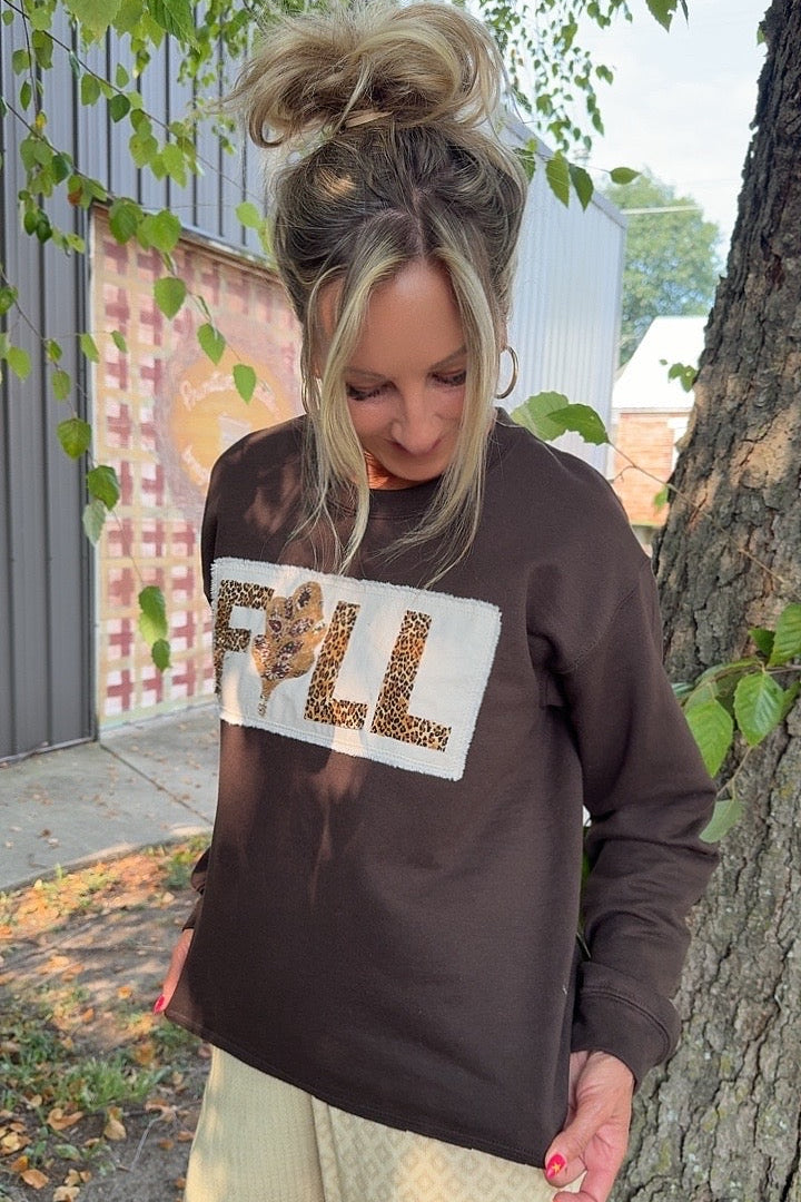FGO Wild About Fall Applique Sweatshirt