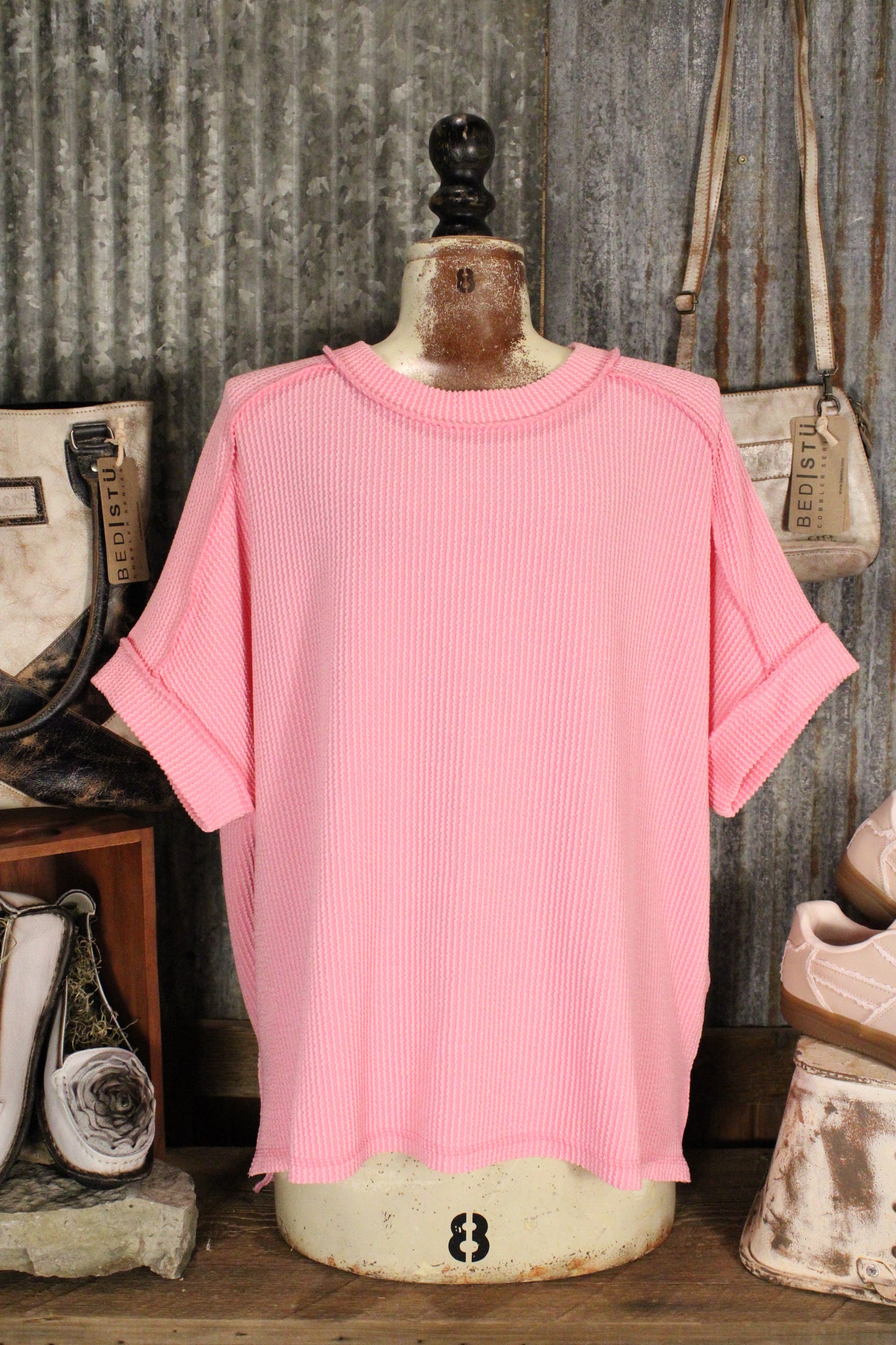 Easy Knit Bubblegum Top