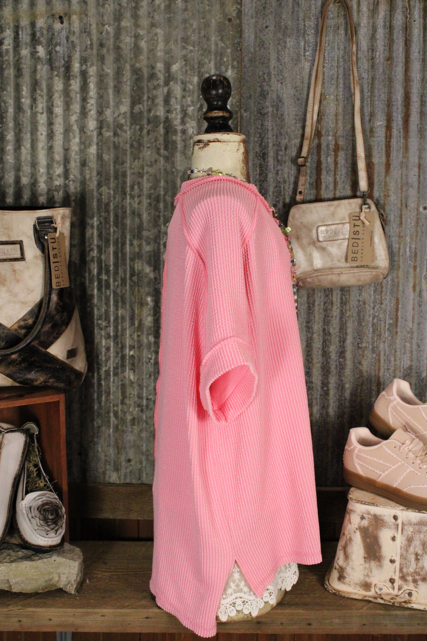 Easy Knit Bubblegum Top
