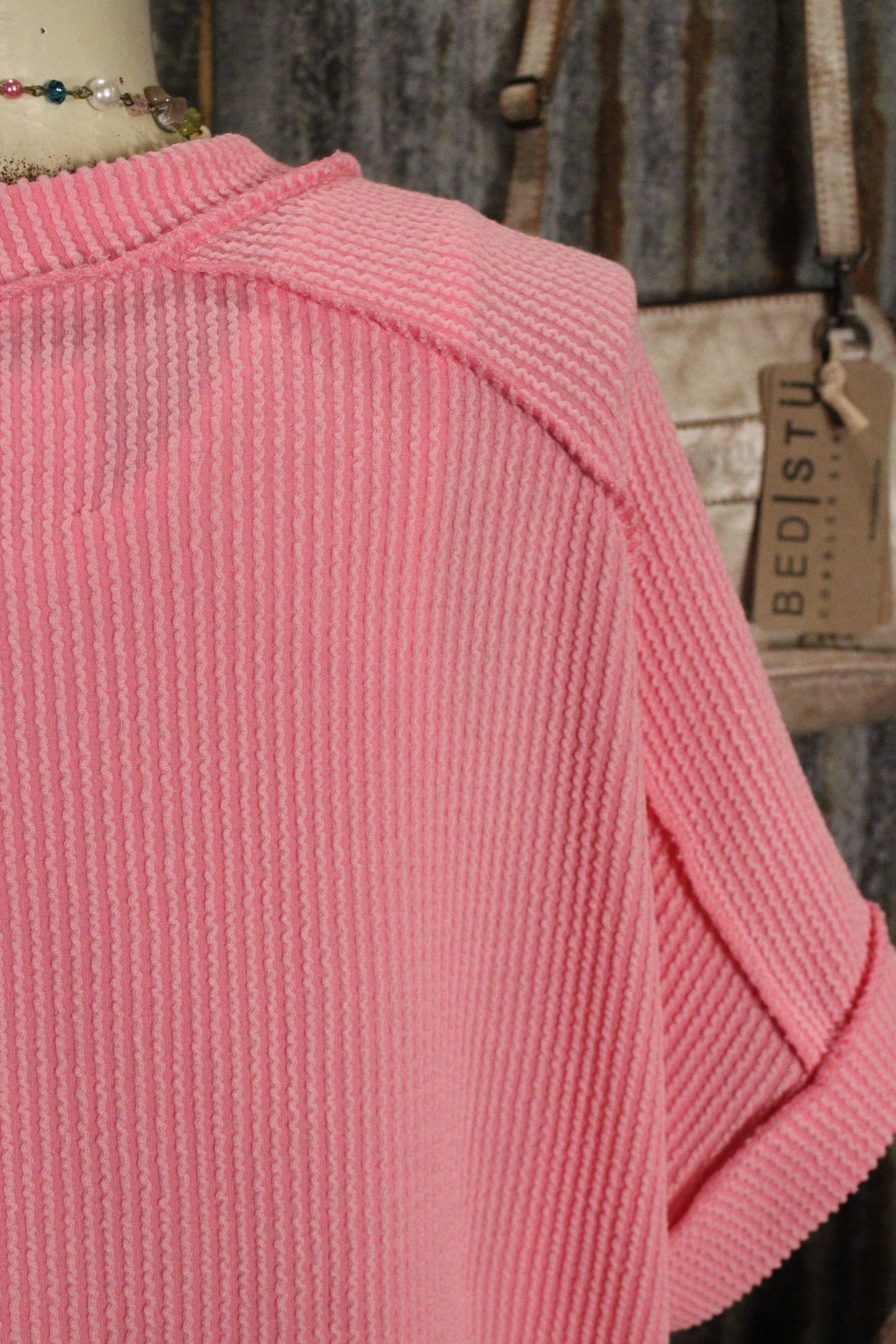 Easy Knit Bubblegum Top