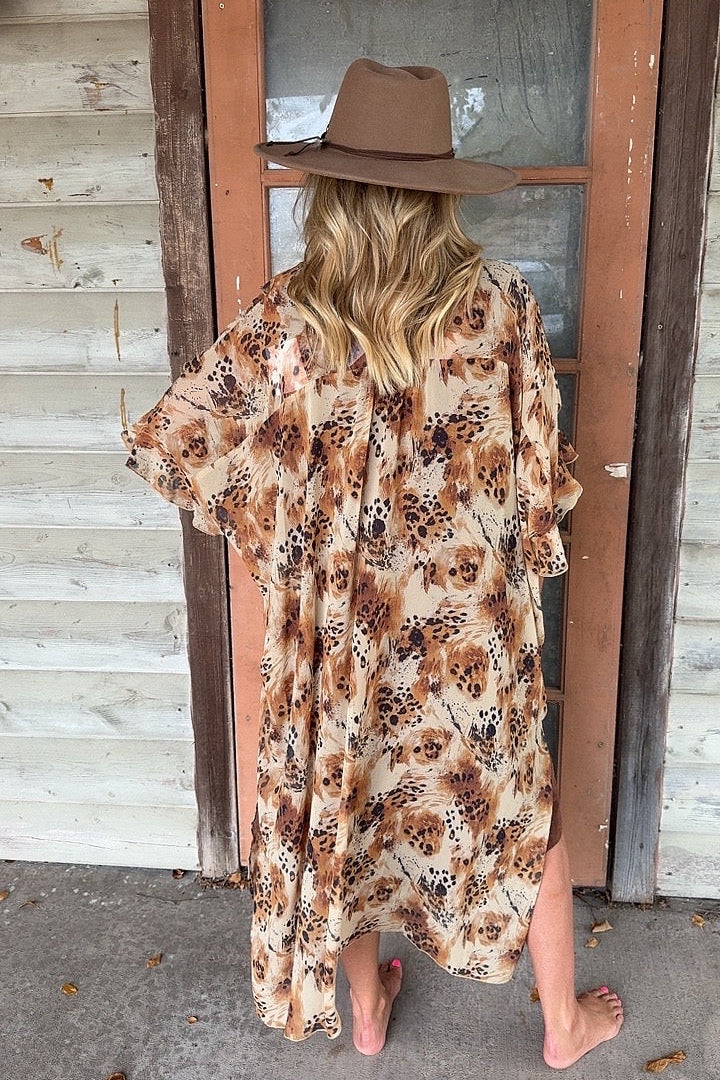 Golden Oasis Kimono