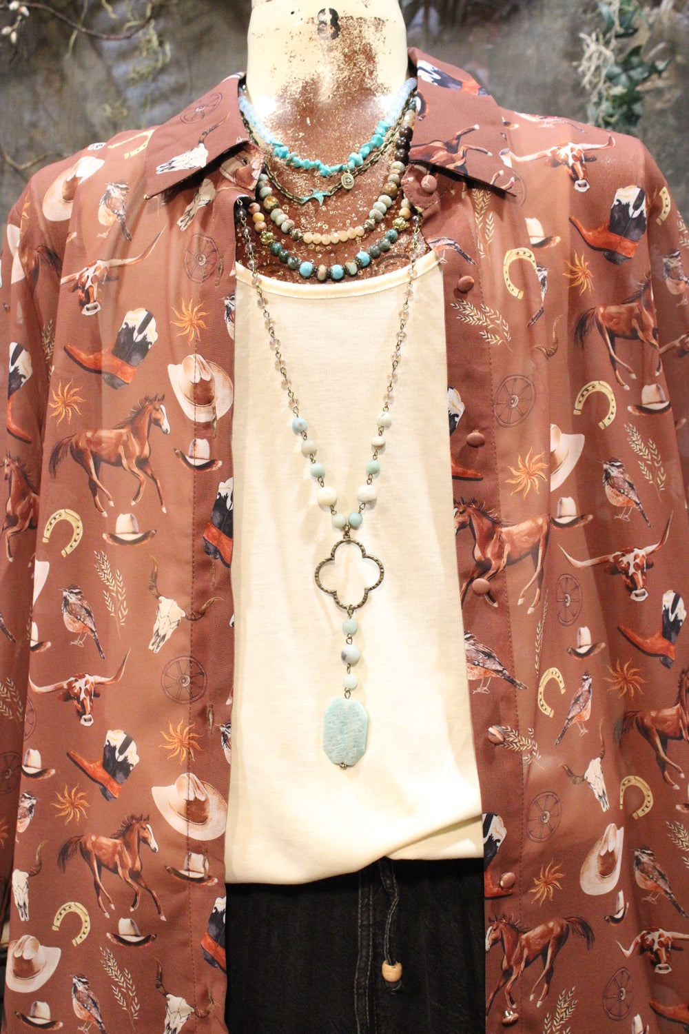 Boots &amp; Broncos Blouse