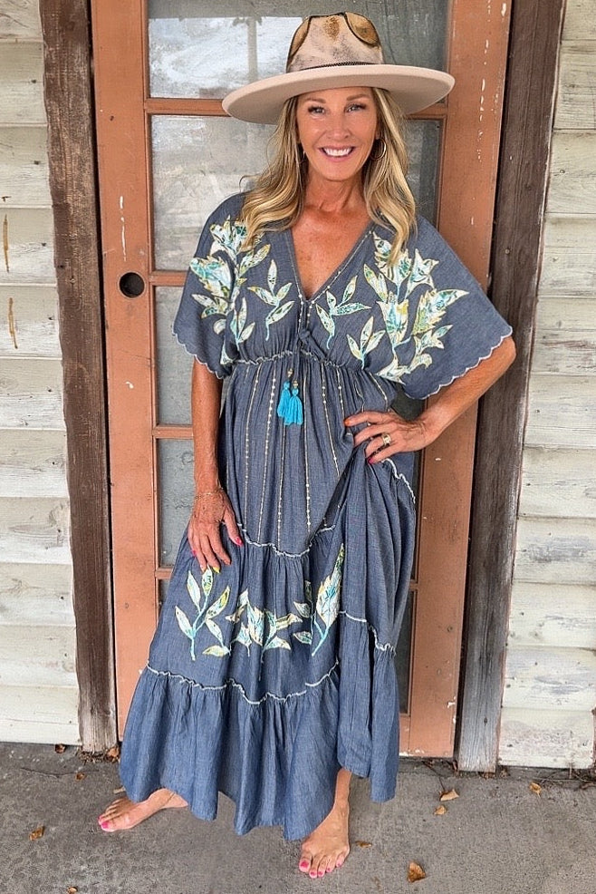 Misty Canyon Cotton Dress