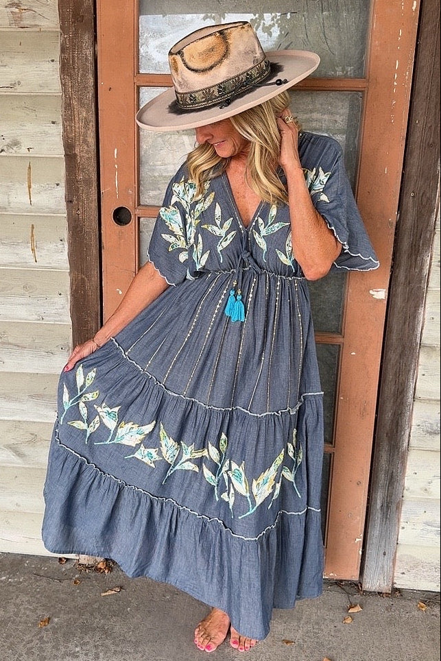 Misty Canyon Cotton Dress