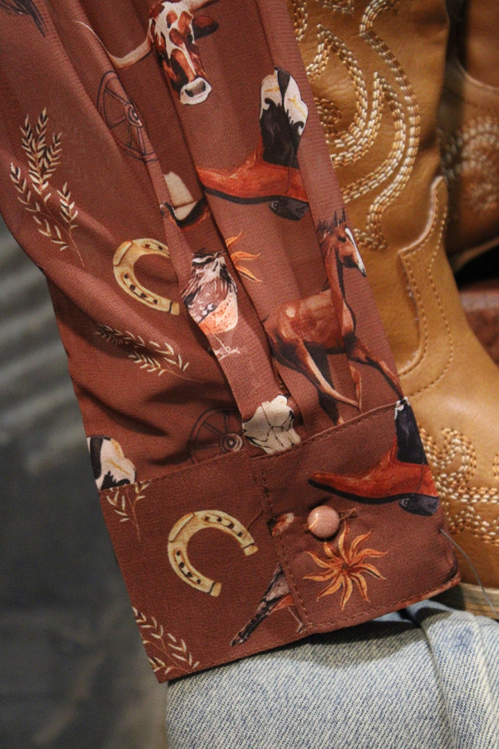 Boots &amp; Broncos Blouse