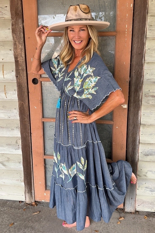 Misty Canyon Cotton Dress