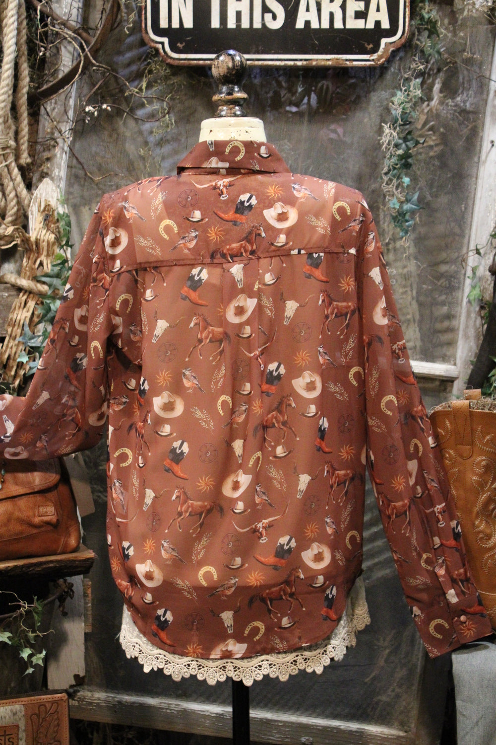 Boots &amp; Broncos Blouse