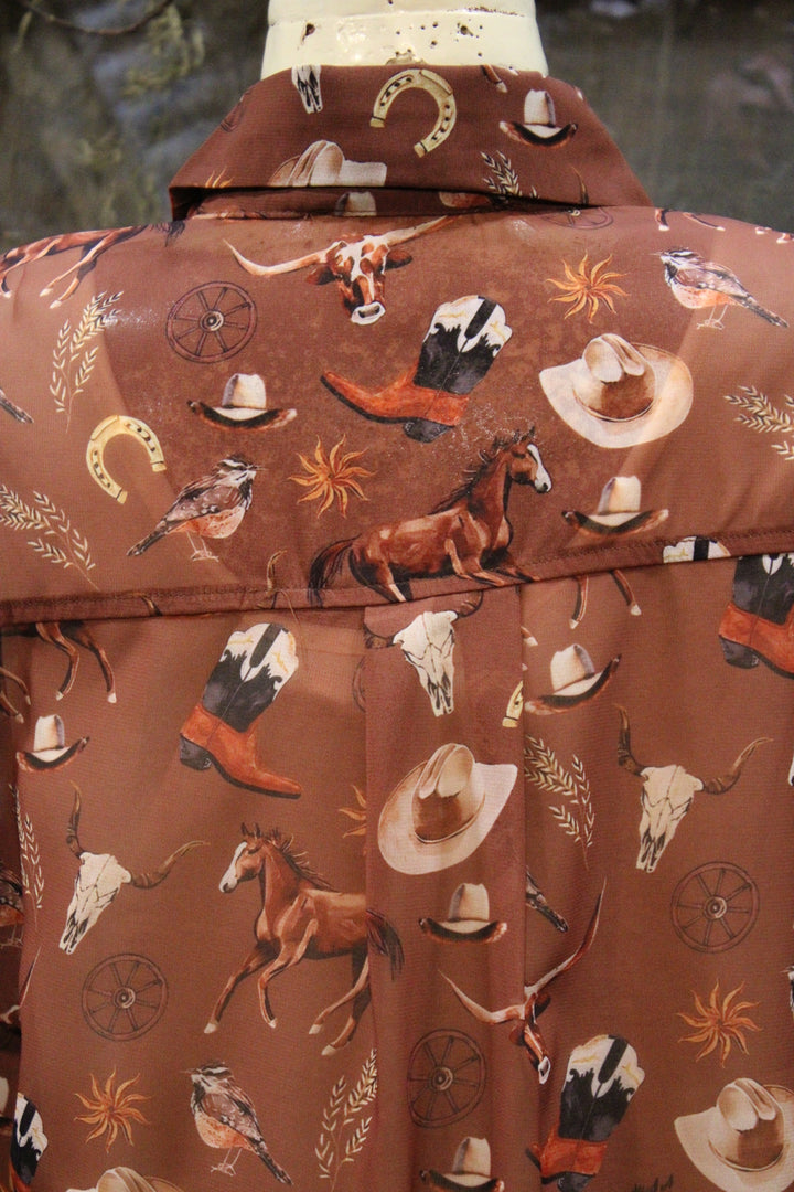 Boots &amp; Broncos Blouse