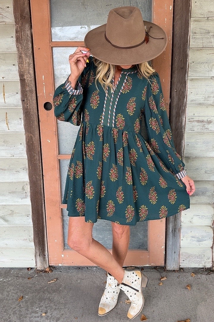 Gilded Emerald Dress