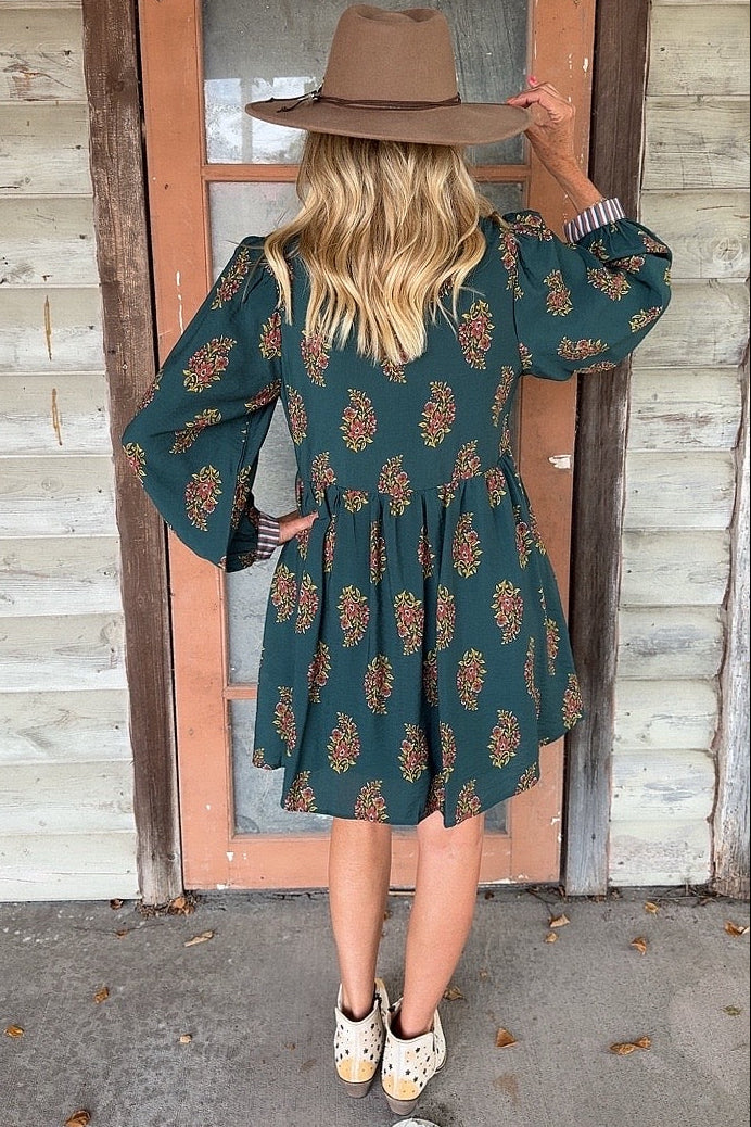 Gilded Emerald Dress