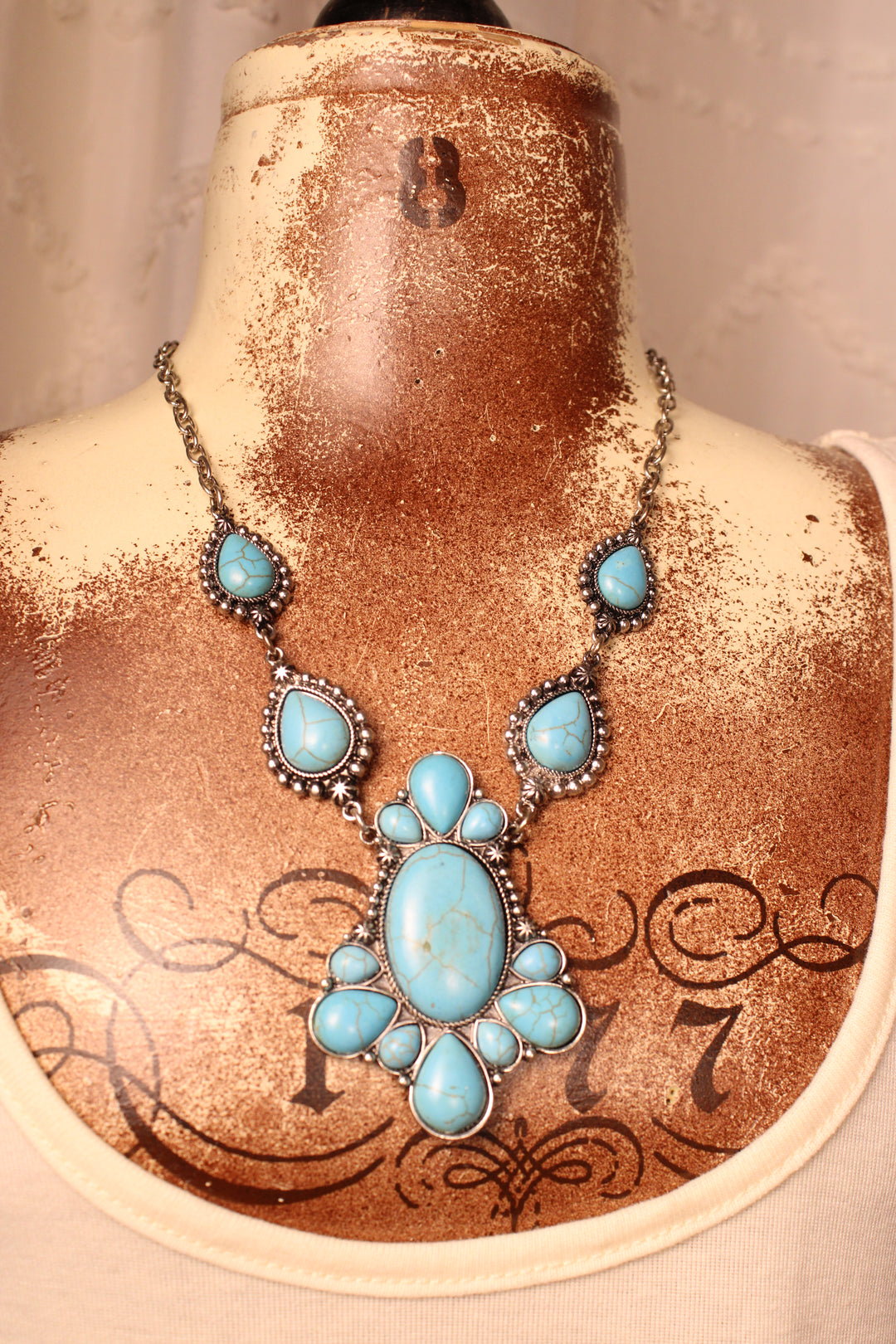 Timeworn Treasure Turquoise Necklace