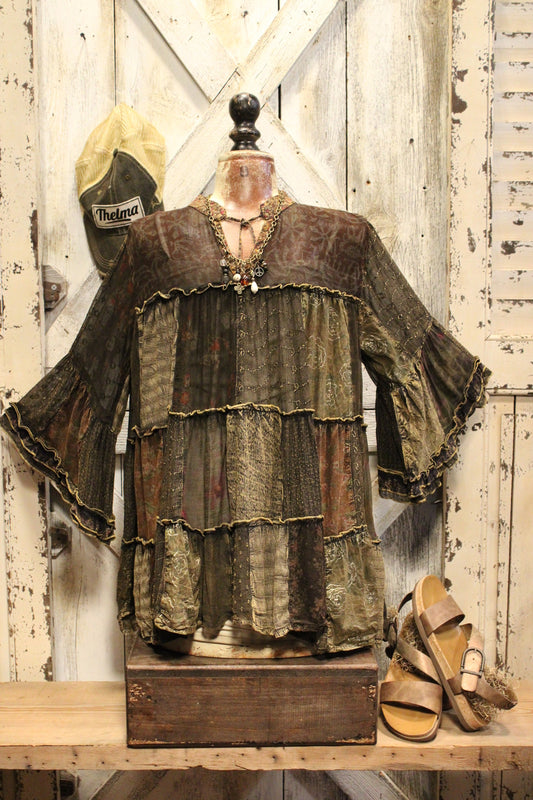 Weekend Hippie Amber Patchwork Tunic