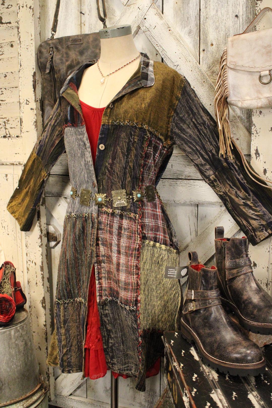 Wander &amp; Weave Patchwork Dress