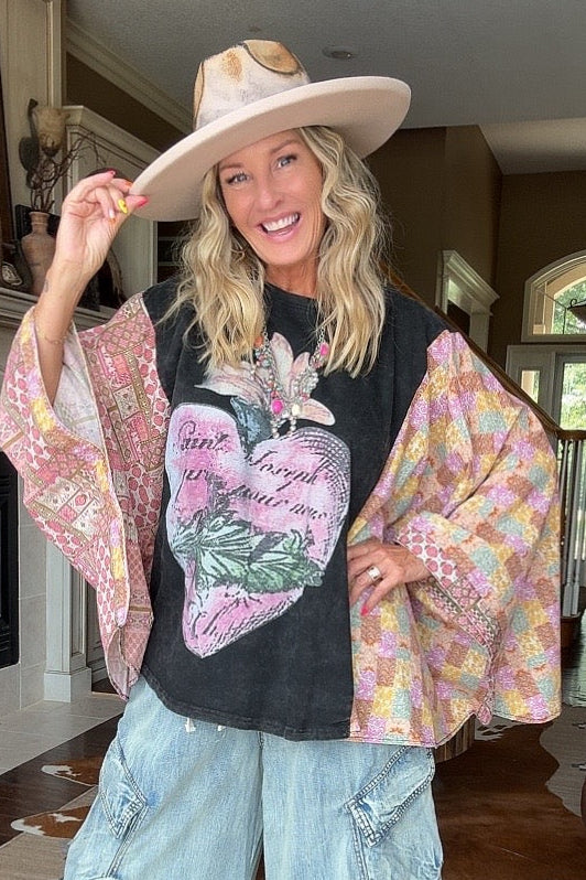 Vintage Garden Poncho