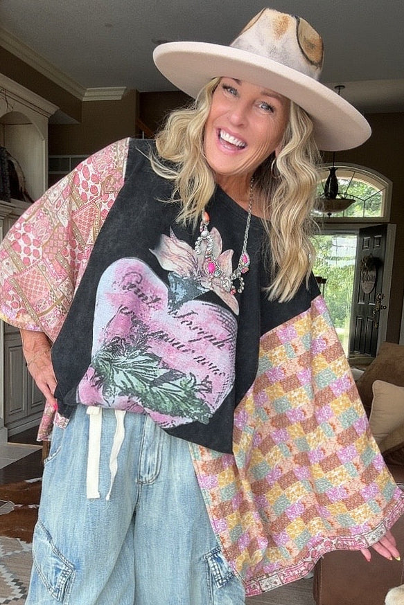 Vintage Garden Poncho