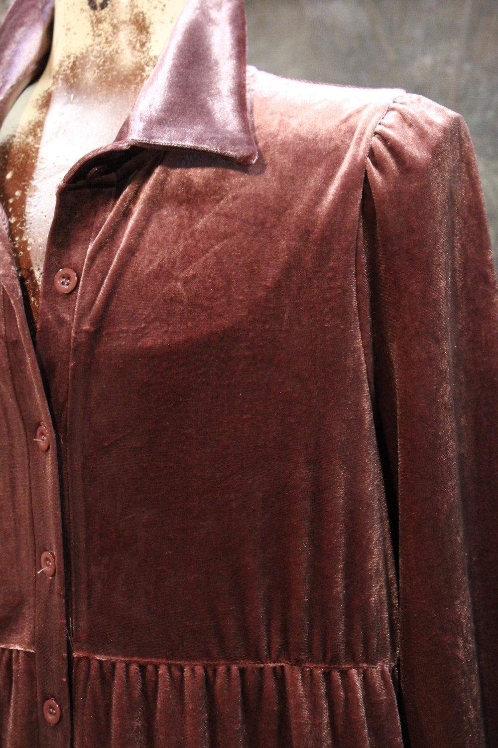 Plum Romance Velvet Maxi
