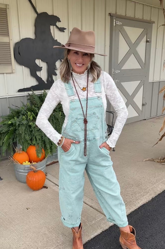 Sage Springtime Overalls