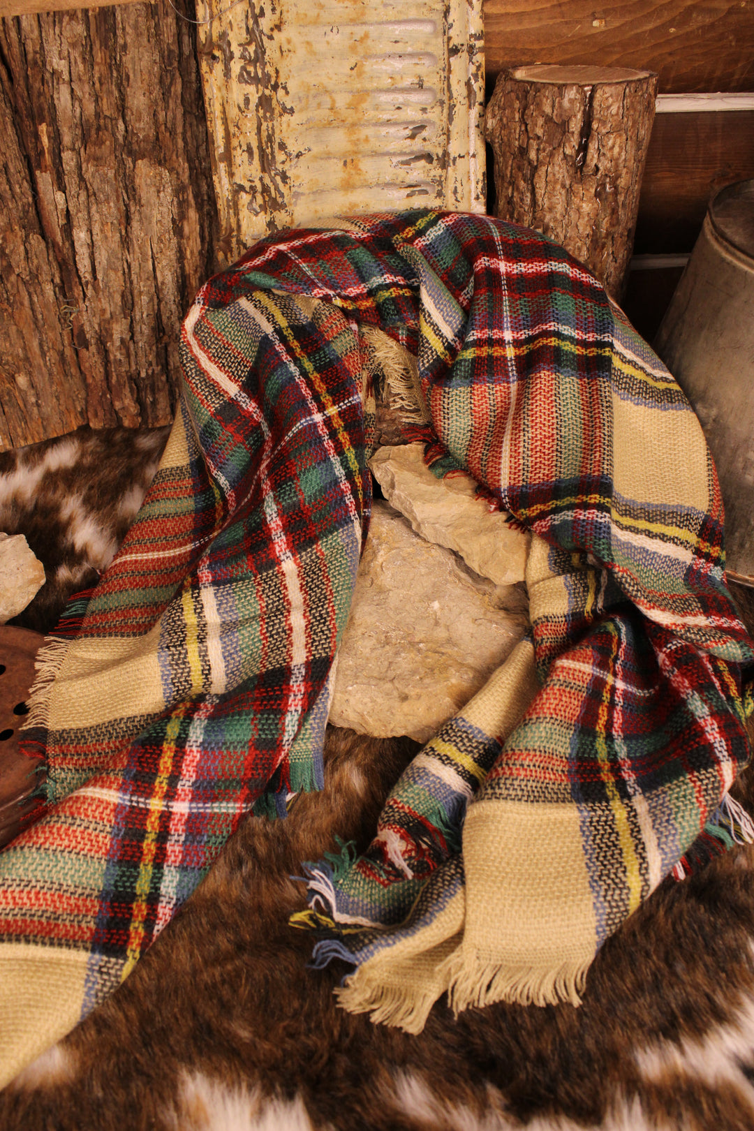 Holiday Hearth Plaid Scarf