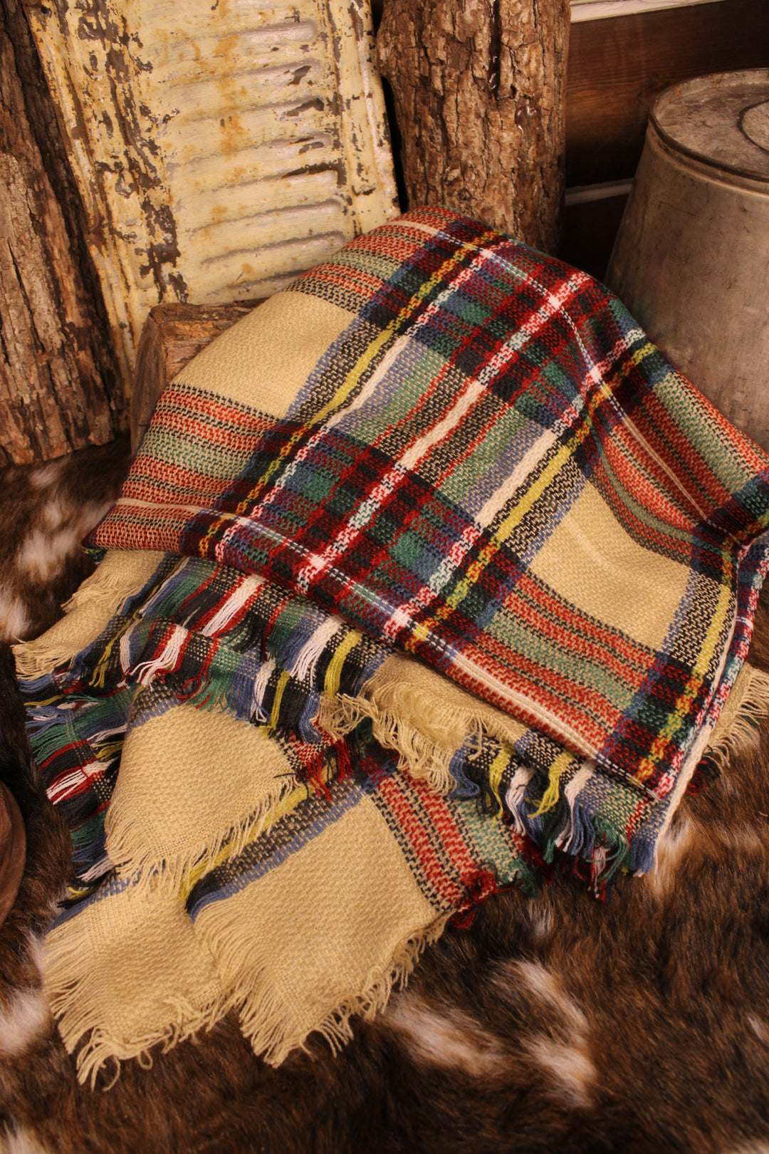 Holiday Hearth Plaid Scarf