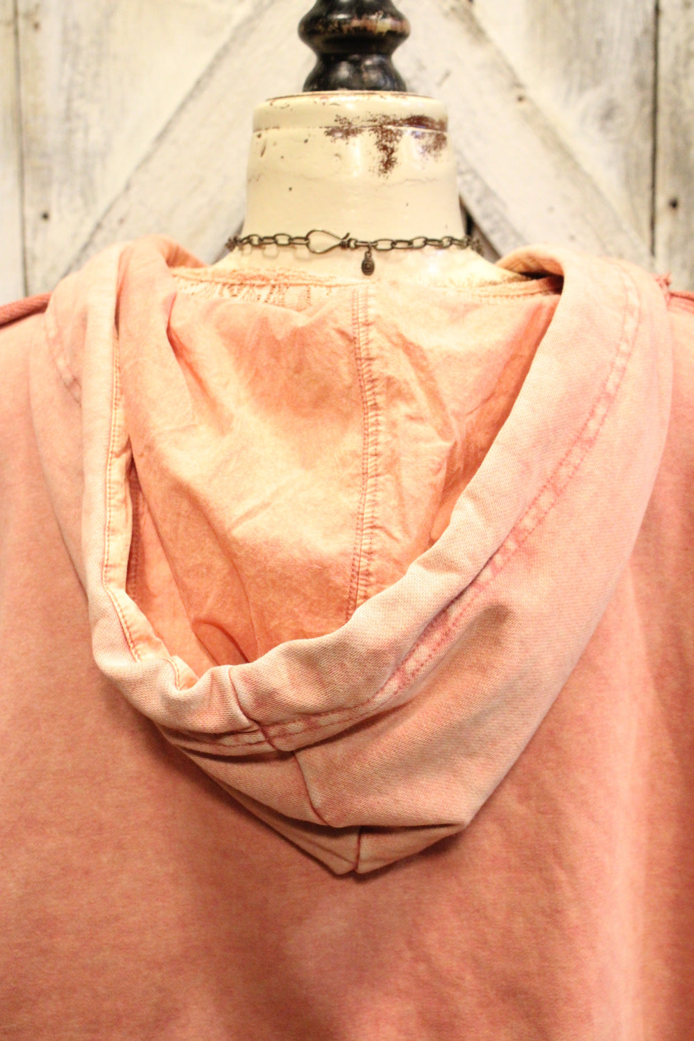 Dusty Rose Eyelet Sweatshirt