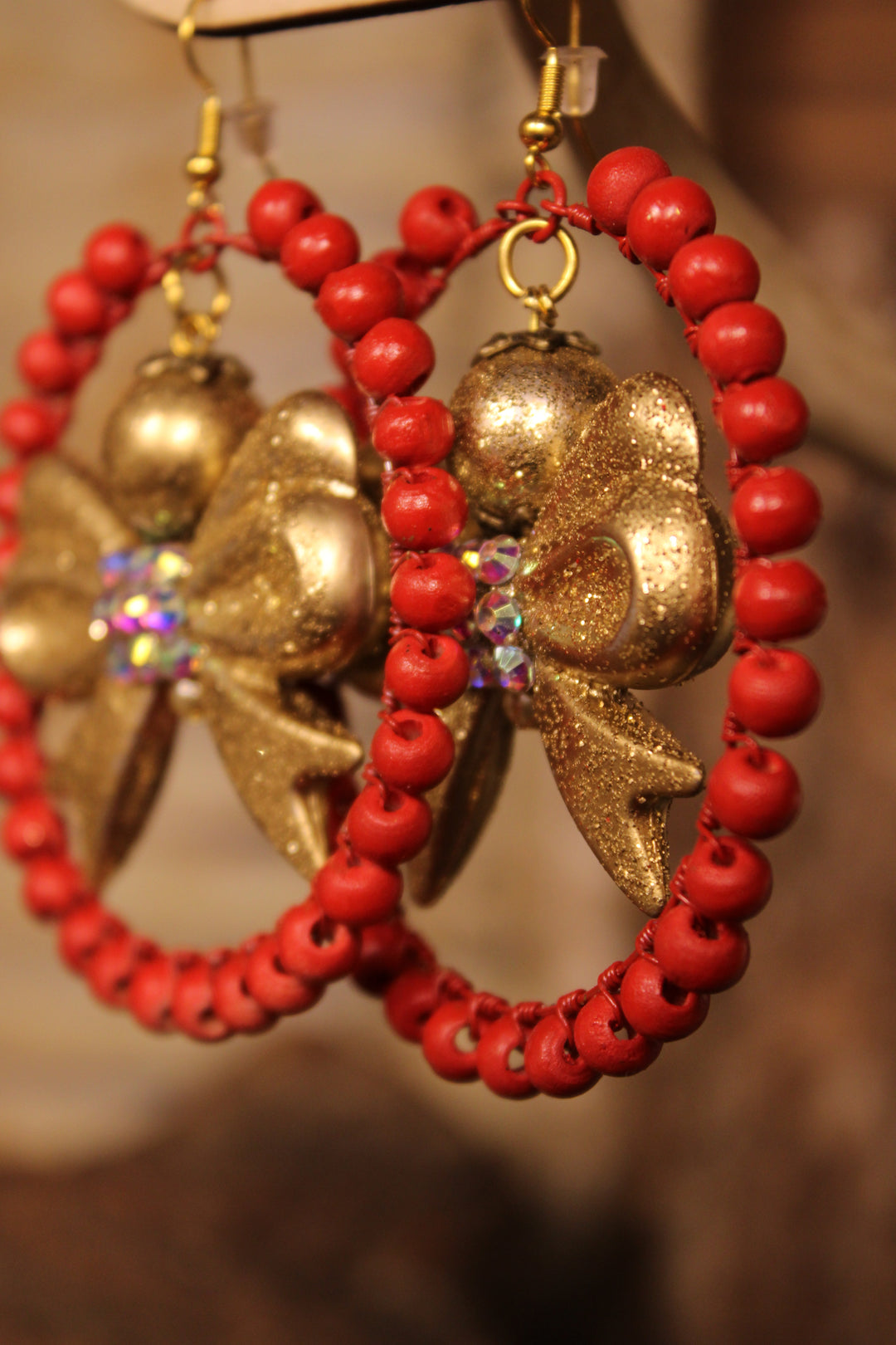 Berry Merry Bows Earrings