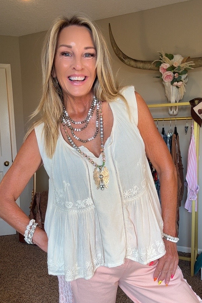 Desert Ivory Top