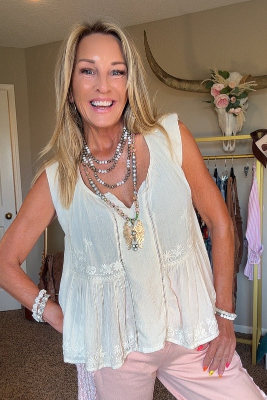 Desert Ivory Top