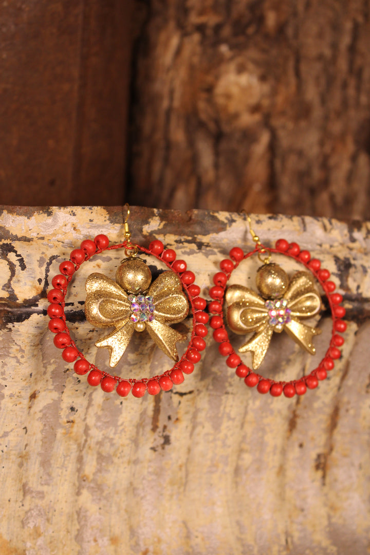 Berry Merry Bows Earrings